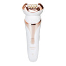 Kemei 4 In1 Rechargeable Facial Hair Remover Epilator Shaver Face Clean Brush Massager