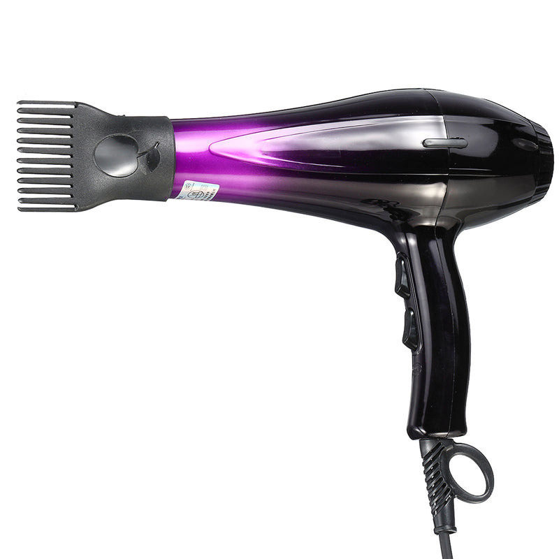 2800W 220V Hair Dryer with Accessories Black Purple 3 Temperature Wind Gear Adjustment Hair Salon for Home Tools