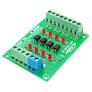 3Pcs 24V To 5V 4 Channel Optocoupler Isolation Board Isolated Module