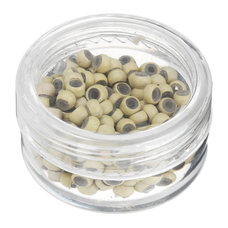 200Pcs Silicone Lined Nano Rings Beads 3.0mm Silicone Micro Bead For Nano Tip Hair Extensions