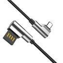 Bakeey 2.4A Reversible Double 90 Degree Micro USB Braided Fast Charging Data Cable For Phone Tablet