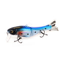 HF021 1pc 95mm 13g Minnow Fishing Lure Hard Bait 2 Sections Double Hook Luminous
