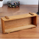 Honana HG-GP5 Multifunctional Vintage Natural Wood Garden Planter Succulent Rectangle Flower Pot