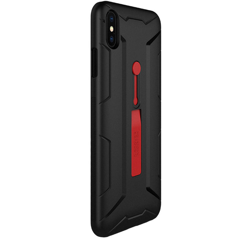 NILLKIN Matte Hidden Finger Ring Holder Shockproof Back Cover Protective Case for iPhone XS MAX