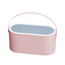 Minleaf Portable Storage Cosmetic Case LED Lamp Makeup Mirror Cosmetic Travel Desktop Portable Storage Box LED Mirrors