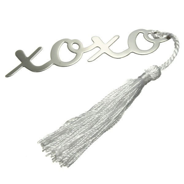 Silver Mental Bookmark With A Tassel Crafting Label Book Mark Party Favor Gifts