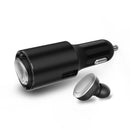 2 in 1 Dual USB Car Charger Wireless bluetooth Earphone Stereo Handsfree Car Kit Headset Earpone