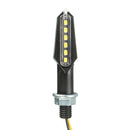 Pair 12V Dual Side Universal Motorcycle Bike LED Turn Signal Indicator Light Blinker