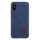 Bakeey Luxury Fabric Splice Soft Silicone Edge Shockproof Protective Case For Xiaomi Mi8 Pro / Xiaomi Mi8 Explorer Edition