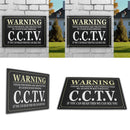 A3 Security Warning Sign Protected By 24 Hour CCTV Security Camera Sign Metal Waterproof Black