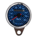 Universal Motorcycle LED Speedometer Odometer Gauge Blue White Backlight