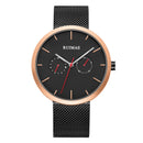 RUIMAS 567 Casual 3ATM Waterproof Multi-dial Fashion Stainless Steel Strap Men Quartz Watch