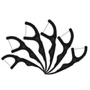 Fawnmum Bamboo Charcoal Floss Rods Toothpick Dental Teeth Cleaners Oral Care 50pcs