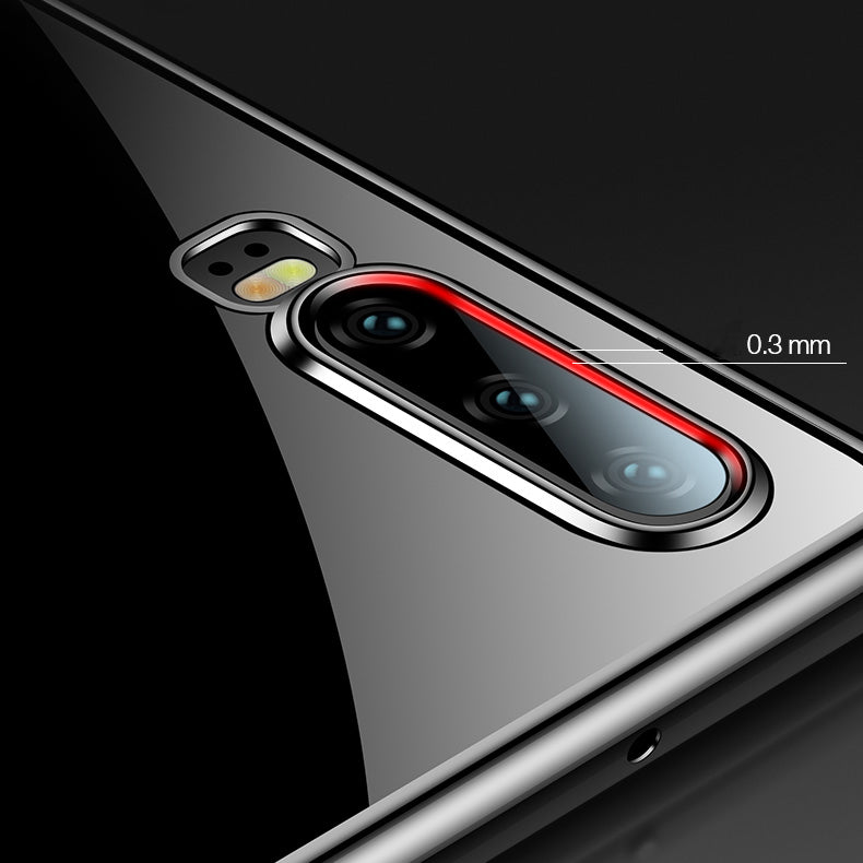 For Huawei P30 Pro CAFELE Plating Shockproof Transparent Ultra Thin Soft TPU Protective Case