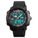 SKMEI 1361 Digital Watch Chronograph Alarm Dual Display Men Quartz Digital Watch