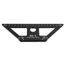 Drillpro ES-4 Aluminum Alloy 45 Degree Scribing Ruler with Base Woodwokring Marking Angle Ruler T Ruler Measuring Tool