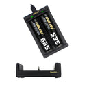 Golisi Needle 2 LED Indi USB Port Smart Lite Battery Charger For Li-ion Battery 2Slots