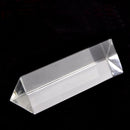 8cm Optical Glass Triangular Triple Prism Physics Teaching Light Spectrum with Stand