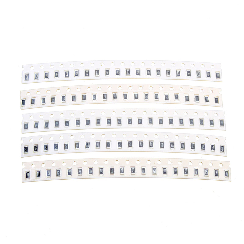 3300Pcs 33 Values 20 Each 1206 SMD Resistor Kit Assorted Kit 1ohm-1M ohm 1% Sample Kit