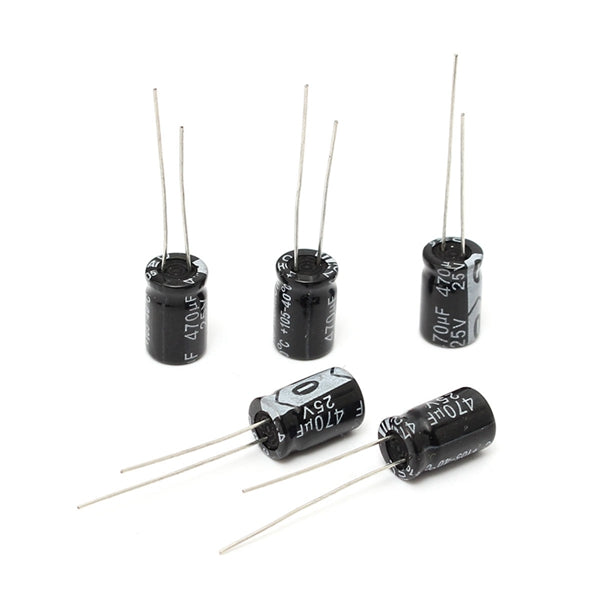 20PCS 470UF 25V Electrolytic Capacitor 25V470UF 8X12MM