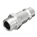 6pcs 1/4 Inch BSP FT011 Air Line Hose Compressor Fitting Connector Quick Release Male Coupler