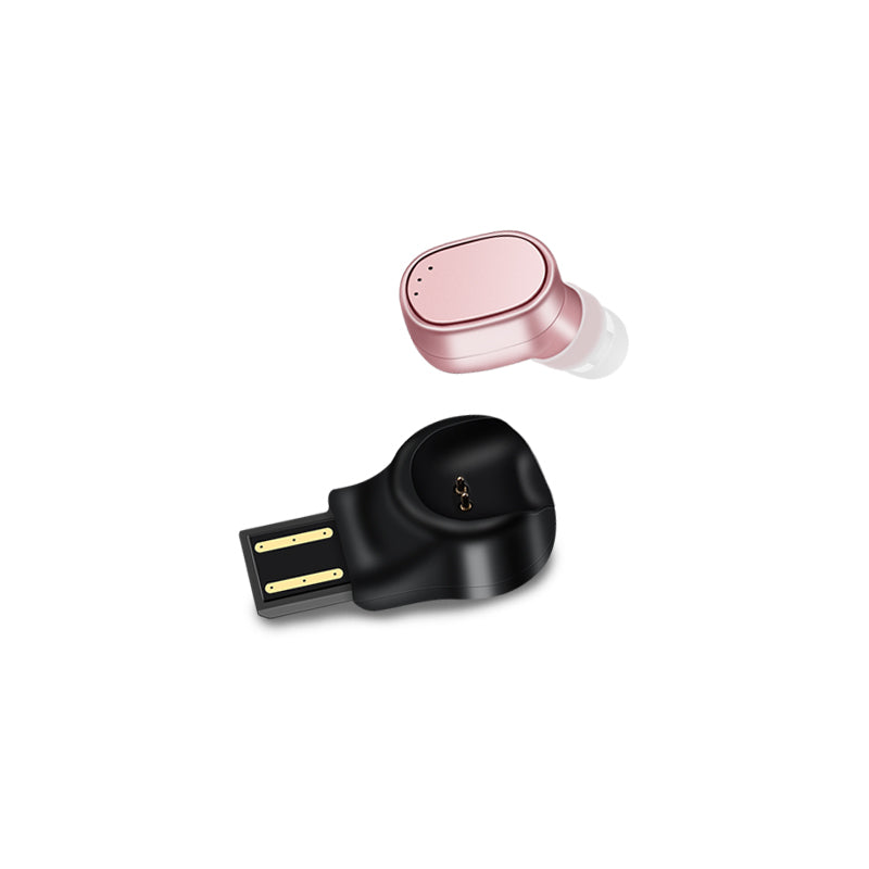 X12 Mini Portable Single Wireless bluetooth Earphone Invisible Headphone with Magnetic USB Charger
