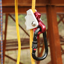 XINDA 15KN Aluminum Alloy Safety Rock Climbing Tree Carving Climbing Rope Grab Protecta Accessory