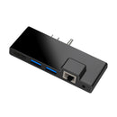 ROCKETEK SGO773 Surface GO Hub USB 3.0 Hubs 4K Video HDMI 1000Mbps RJ45 LAN Surface GO Adapter with 3.5mm Audio Port