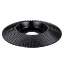 Drillpro Black 110x16/110x22mm Bevel Wood Carving Disc Tungsten Carbide Shaping Disc Angle Grinding Wheel Sanding Carving Rotary Tool Abrasive Disc for Angle Grinder