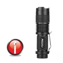 AloneFire SK68 XPE Q5 3Modes Zoomable Tactical Mini LED Flashlight AA Battery
