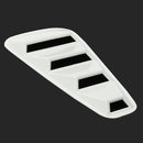 Pair White Side Window Louvers Scoop Cover Vent For Ford Mustang 2005-2014