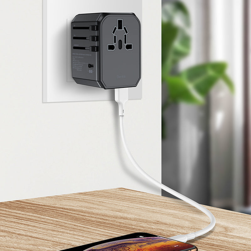 BENKS 3A Fast Charging Multi-function Conversion EU AU UK US Plug Travel Charger Adapter For iPhone X XS HUAWEI P30 Oneplus 7 XAIOMI MI9 S10 S10+