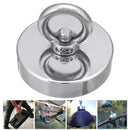 D80mm Neodymium Magnet  400KG Salvage Recovery Fishing Magnet for Detecting Metal Treasure