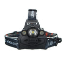 XANES 2713-B 1500 Lumens Bicycle Headlamp 4 Switch Modes 3 x T6 LED White Light Telescopic Zoom