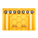 Wnew Woodworking 2 in 1 Cabinet Hardware Jig and Shelf Pin Drilling Jig with 5mm 6mm Drill Bits Set