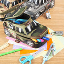 Large Capacity Creative Camouflage Off-road Car Vehicle Shape Stationery Organizer Zipper Pen Pencil Bag Anti-theft Pencil Case
