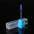 Pro Electric Blue Cylinder Coated Carbide File Drill Bit Nail Art Manicure Pedicure Kit