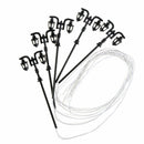 5Pcs/Set 1: 100 HO Scale LED Model Garden Lights Street Light Road Lamps 2-Head