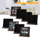 Wooden Small Blackboard Message Board Upright Home Restaurant Menu Card Desktop Cafe Multifunctional Decoration Retro