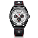 MEGIR ML2072G Men Watch Luminous Display Calendar Watch Leather Sport Style Quartz Wristwatches