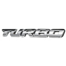 Turbo 3D Metal Car Decals Lettering Badge Sticker for Auto Body Rear Tailgate