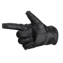 Thermal Leather Gloves Men Winter Warm Touch Screen Driving Gloves Black