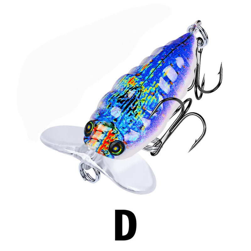 ZANLURE 1Pcs 4cm/4g Popper Artificial Insect Sytle Topwater Fishing Lure 8