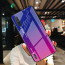 For Xiaomi Mi 9 Lite Case / Xiaomi CC9 Case Bakeey Gradient Color Tempered Glass + Soft TPU Back Cover Protective Case