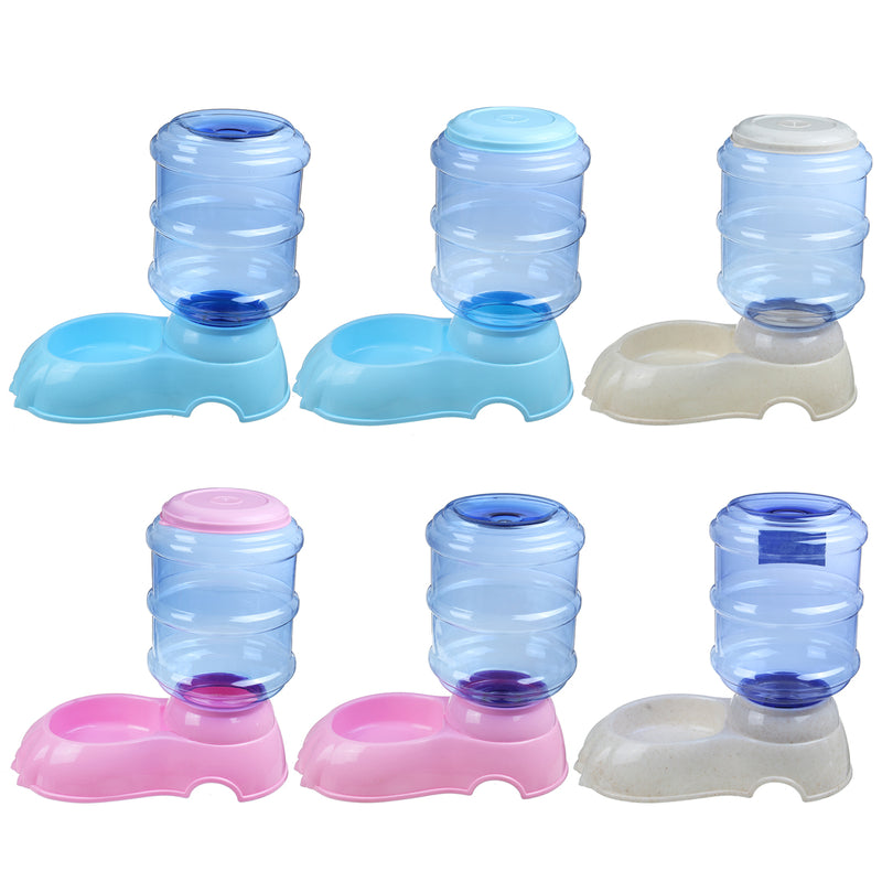 3.8L Large Automatic Pet Food Drink Dispenser Dog Cat Feeder Water Bowl Automatic Waterer