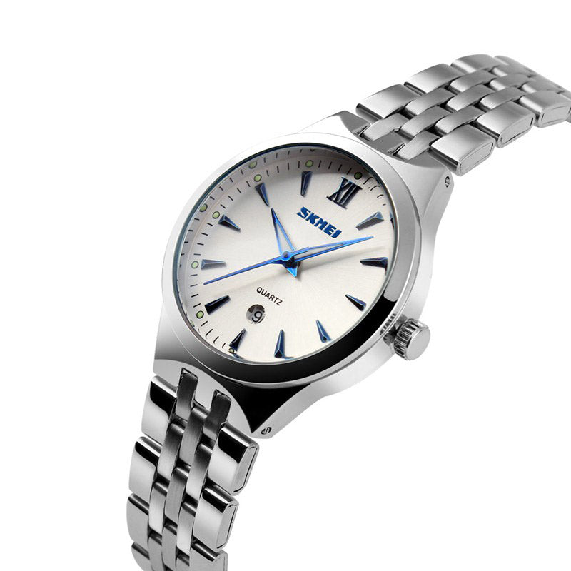 SKMEI 9071 Couple Watch Fashion Luminous Simple Style Lovers Quartz Wrist Watch