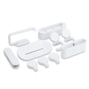 10PCS Bathroom Hook Sets 3M Tape Mop Holder Clip Rack Soap Dishes Toothbrush