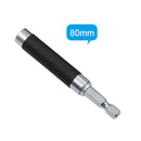 Drillpro 80mm 120mm 140mm Telescopic Screwdriver Extension Rod Connecting Adapter Hexagonal Screw Handle Joint Sleeve Extension Connected Shank Rod Drill Bit
