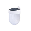 LUSTREON Solar 3 LED Wall Lamp Outdoor Waterproof Fence Garden Path Light Double Color Temperature