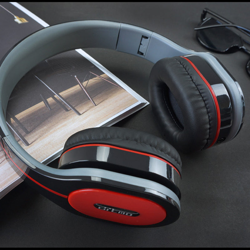 Portable 3.5mm Wired Control Foldable Gaming Headphone Stereo Deep Bass Headset